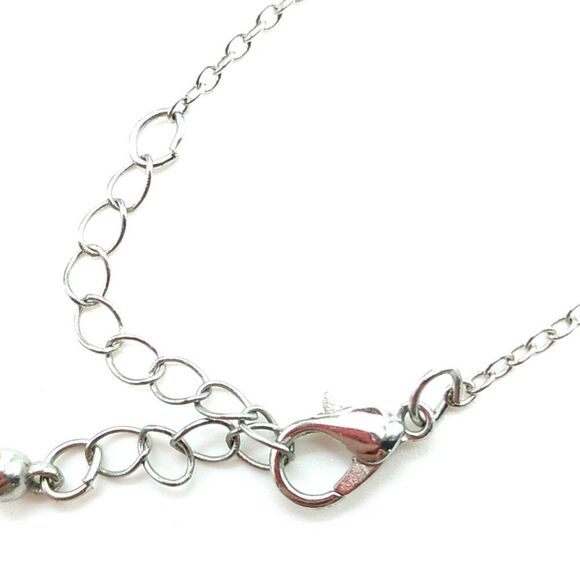 Silver-tone Tiny Dangling Crystal Drops Lightweight Bracelet-Anklet NWOT - Picture 13 of 13